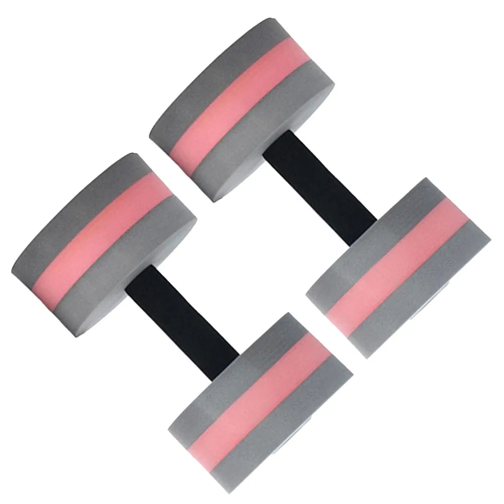 2Pcs Floating Dumbbells Water Barbells EVA Foam Swimming Fitness Arm Shoulder Biceps Cardio Legs Training Equipment
