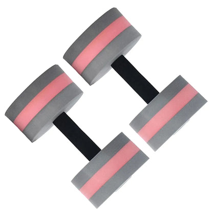 2Pcs Floating Dumbbells Water Barbells EVA Foam Swimming Fitness Arm Shoulder Biceps Cardio Legs Training Equipment