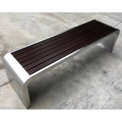 OEM ODM Garden Outside Public Plastic Wood Long Out Door Park Sitting Benches With Steel Frame