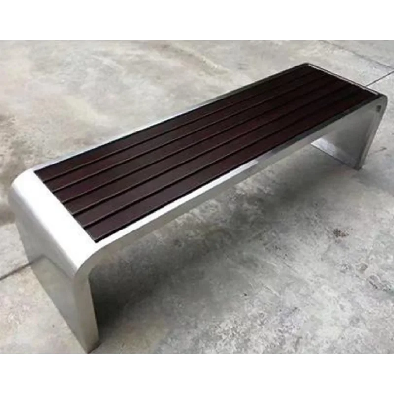 OEM ODM Garden Outside Public Plastic Wood Long Out Door Park Sitting Benches With Steel Frame