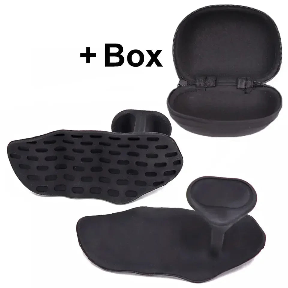 2Pcs Grip Strengthener Fingerless Weight Lifting Gloves for Bodybuilding Cross Training & Fitness Home Gym Honeycomb Hand Grips