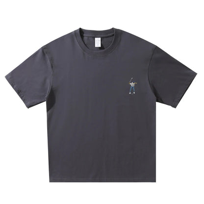 Summer New Golf T-shirt Unisex Golf Round Neck Top Breathable Loose Sports T-shirt Golf Wear for Men and Women
