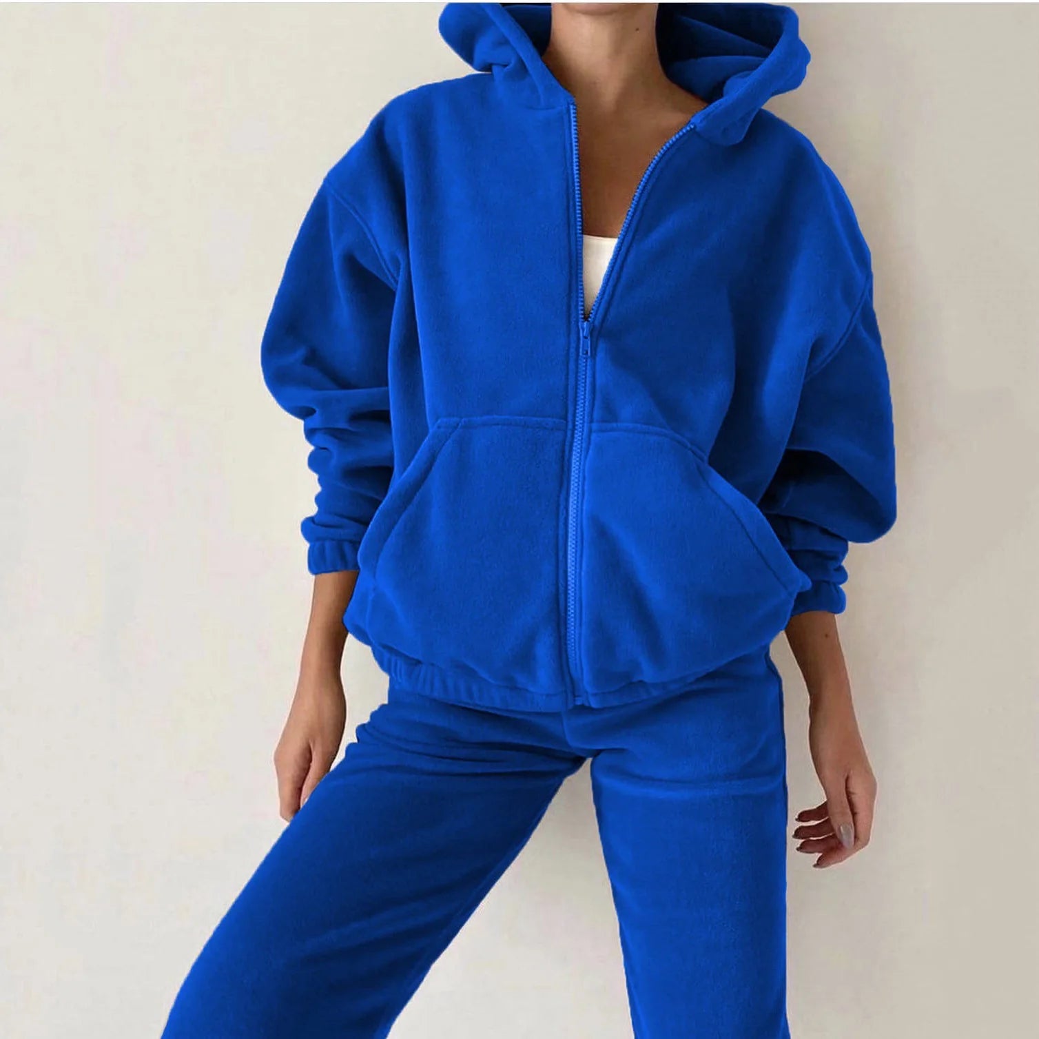 2pcs Women's Loose Sports Sweater Suit – Casual Streetwear Set