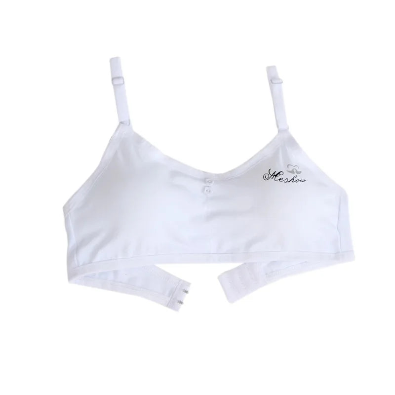 12-18Years Girls Bra Breathable Teenager Bras for Kids Adolescente Lingerie Solid Color Teen Vest Children Tops Underwear