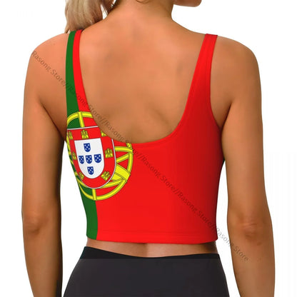 Sports Bra Women Running Yoga Clothes Vest Flag Of Portugal Gathering Fitness Vest