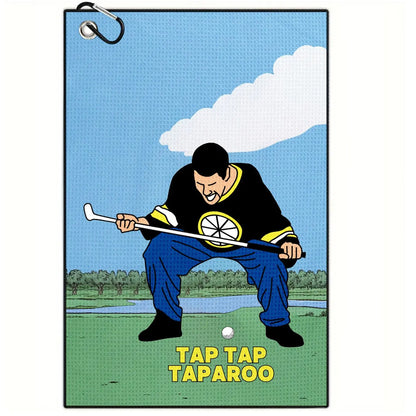 Funny Microfiber Premium Golf Towel,Printed Golf Towels for Golf Bags for Men&Women, Great Golf Accessories for Men Golfers