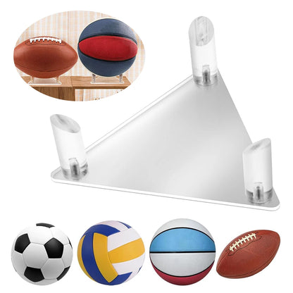 Acrylic Transparent Ball Stand – Tripod Holder for Sports