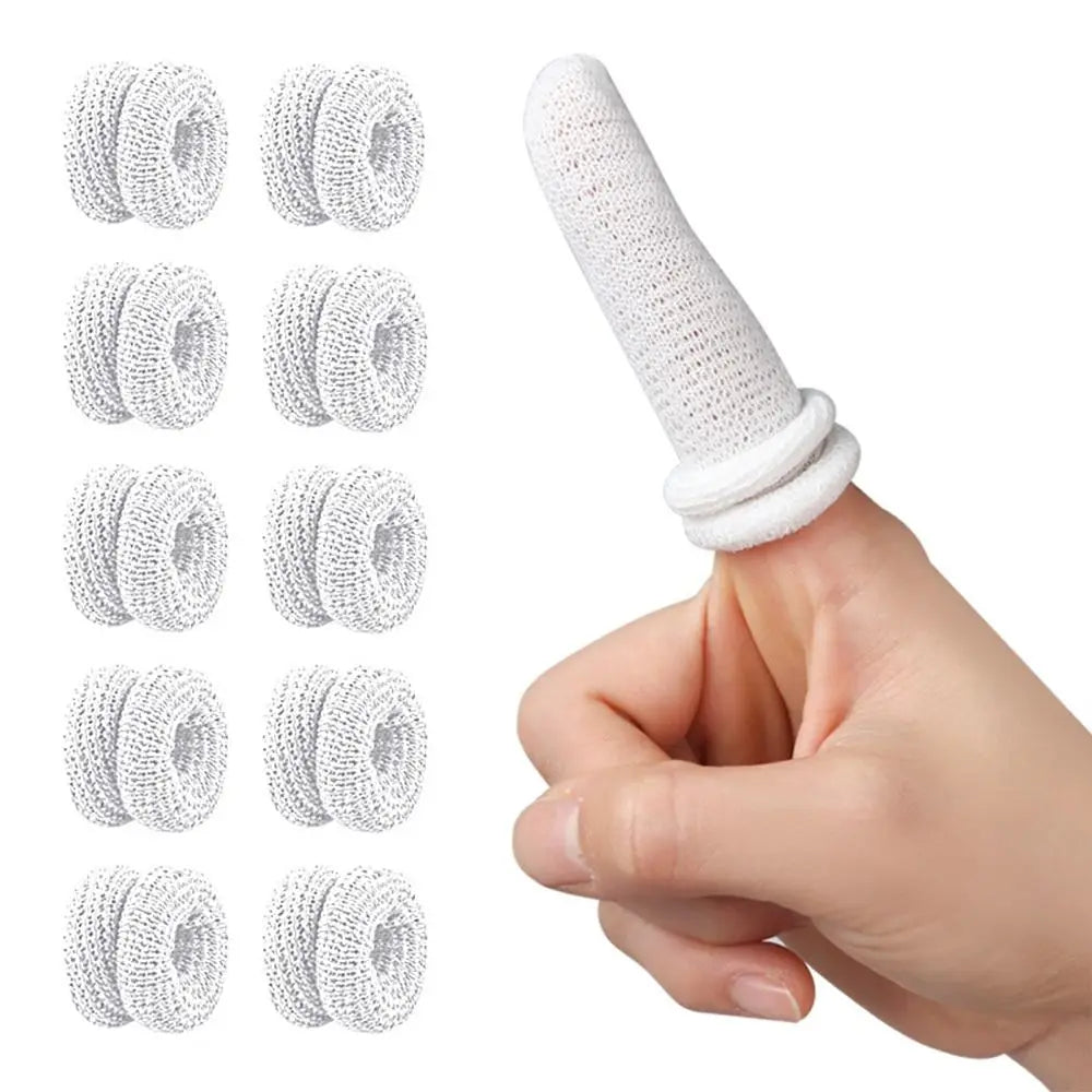 10PCS Disposable Cotton Finger Cots New Protectors Multicolor Finger Covers Breathable Non-slip Sports Safety Work