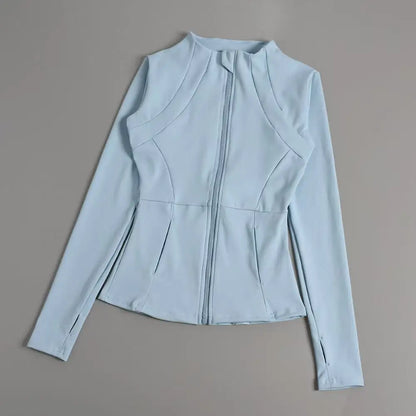 Yoga Clothes Windbreaker Sportswear Woman Running Long Sleeve Sweatshirt Sports Jackets Top Women Workout Tops Activewear