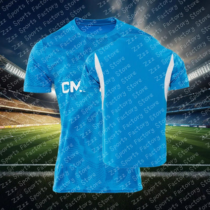 Kids Summer Soccer Training Clothing New Arrival Ligue 1 Olympique Marseille Home/Away Football Jersey Men's Oversized T Shirt