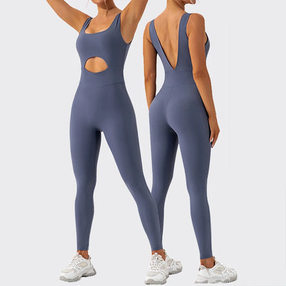Yoga Jumpsuit For Women Backless Sexy One-piece Bodysuit Fitness Set Breathable Gym Clothing Running Sportswear Outfits