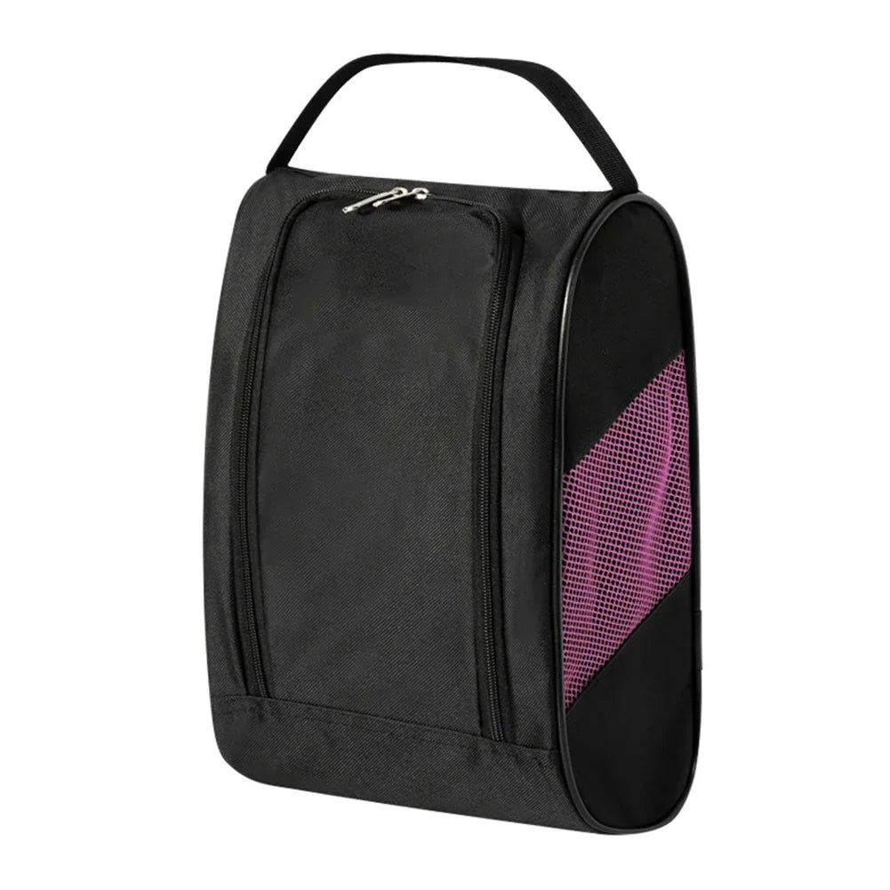 New Portable Mini Golf Shoe Bag Nylon Shoe Carrier Bags Zipper Golfball Holder Breathable Pouch Pack Tee Bag Sport Accessories
