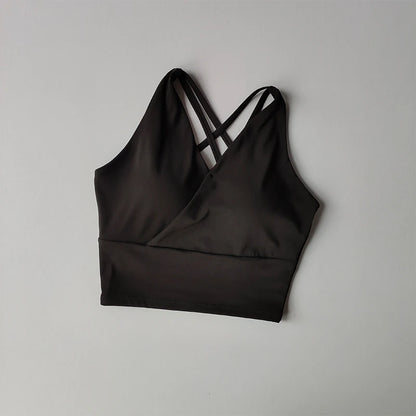 High-end Sports Bra Anti-sweat Fitness Top Seamless Yoga Bra Shockproof Crop Top Women Push Up Bras Sport Bra Gym Workout Top