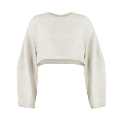 Women Sports T-Shirts Gym Clothing Yoga  Crop Top Loose Tops Long Sleeve Sportswear Workout Clothing Fitness Smock All Seasons