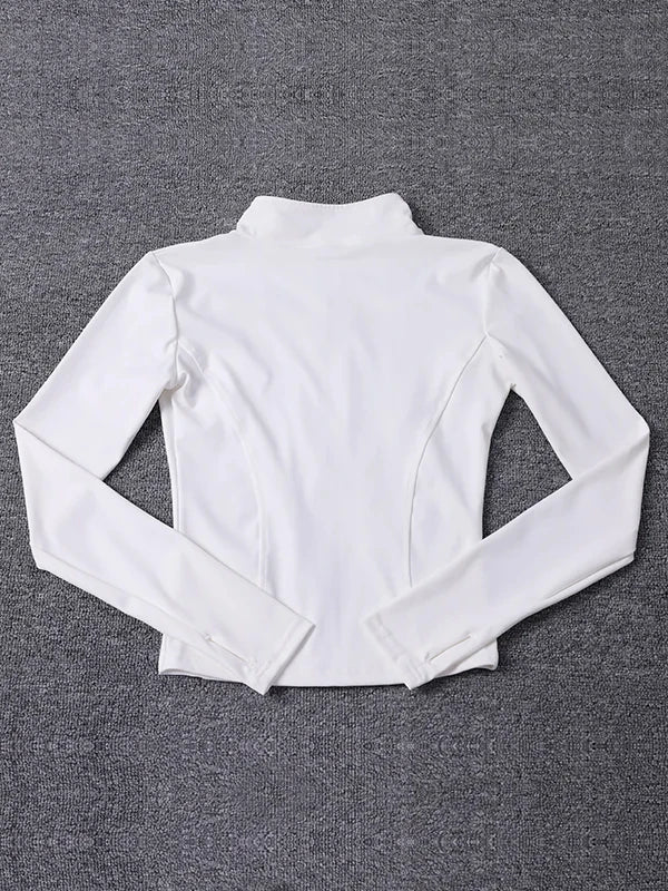 Sport Jacket Yoga Tops Women's Costume Long Sleeve Gmy Shirt Workout Coat Gym Training Woman Clothing Sportswear 2025 Summer