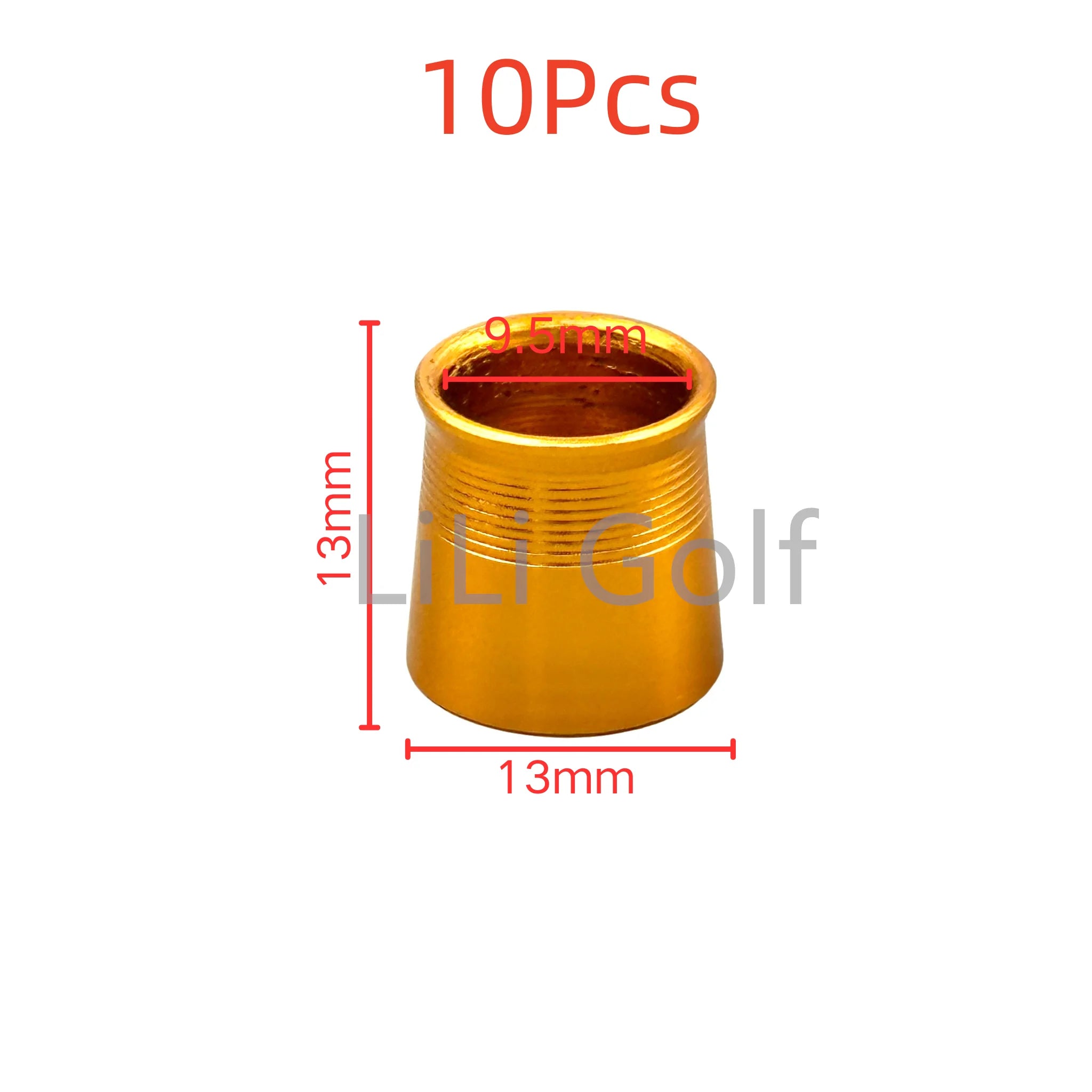 10Pcs/set Golf Club Shaft Sleeve Aluminium Ferrules fit Driver Fairway Hybrid Irons Club Head Aluminum Ring High quality .