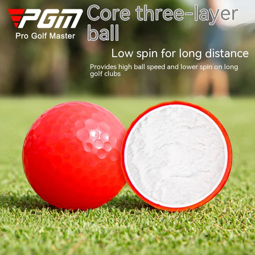 5Pcs/Pack PGM Golf Color Ball New Golf Color Ball Two/Three Layer Practice Ball Multi Color Solid Ball  Q006