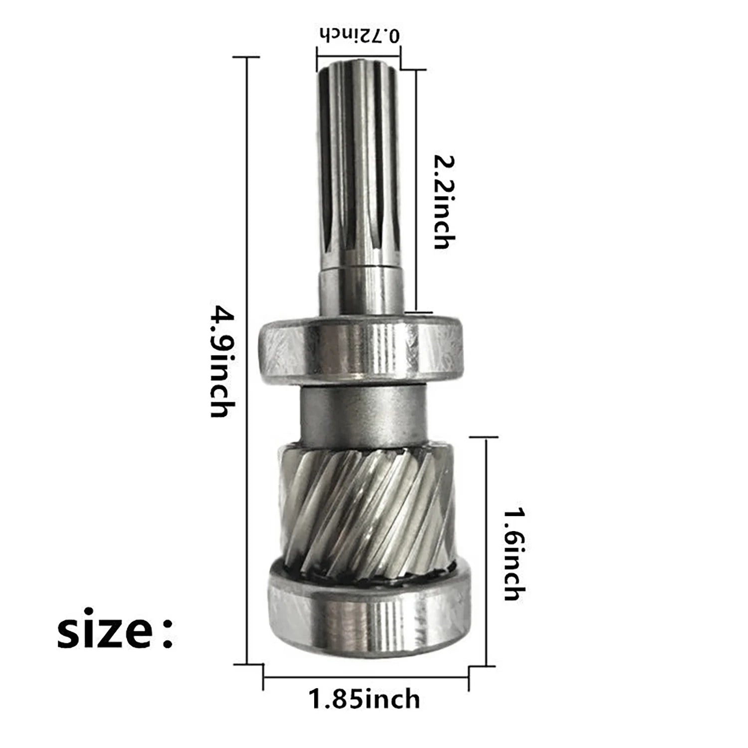 Rear Axle One Shaft Gear Shaft 10-tooth For Golf Cart Club Car DS 1019237-01 100% Brand New Motorcycle Accessories