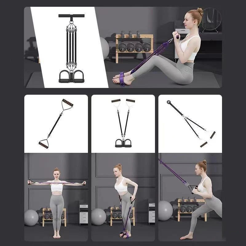 Pedal Tension Rope Back Abdominal Waist Strength Training Pull Rope Gym Equipment Hand expander