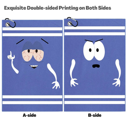 Funny Microfiber Premium Golf Towel,Printed Golf Towels for Golf Bags for Men&Women, Great Golf Accessories for Men Golfers