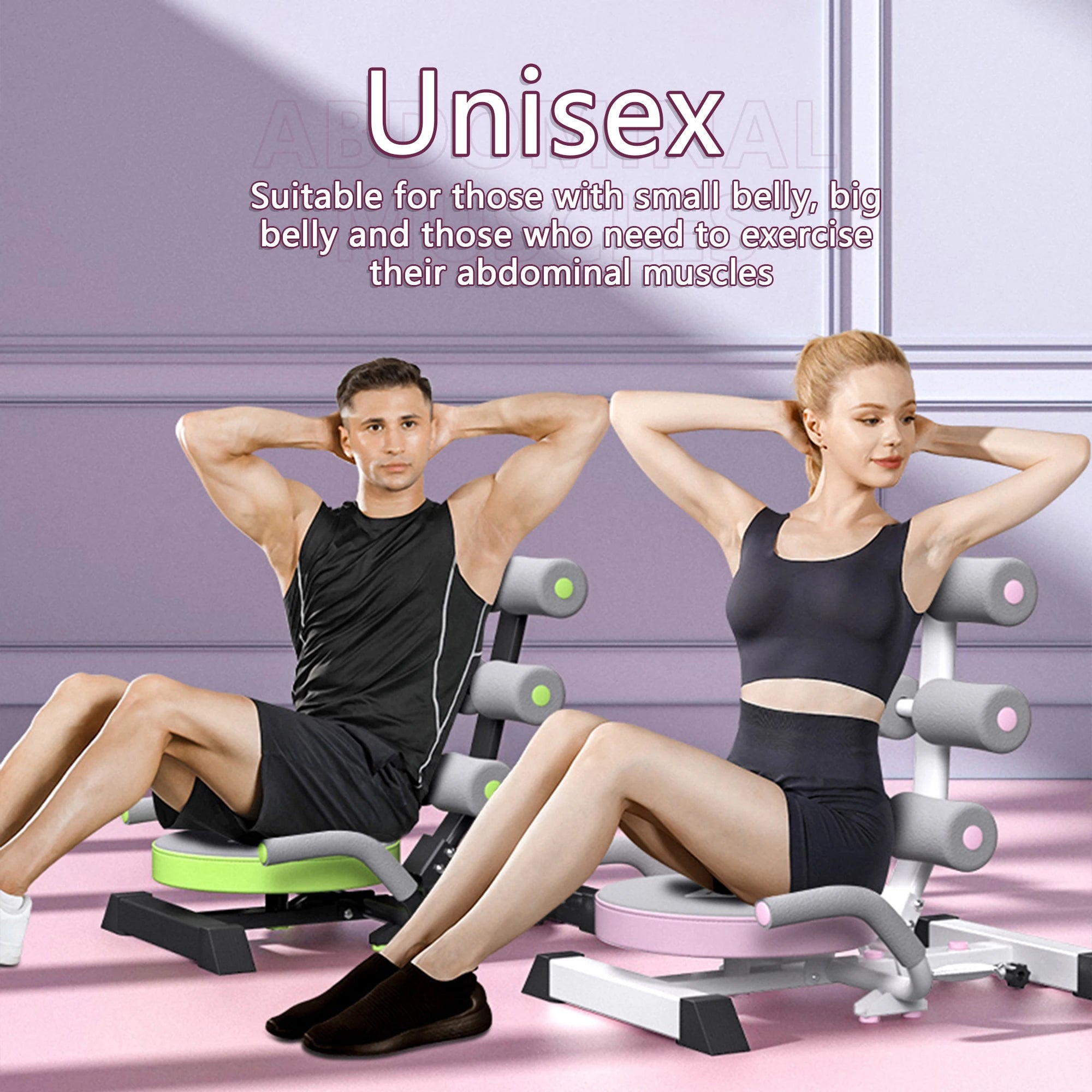 Ab Machine Sit-Up Bench – Portable Crunch Exerciser