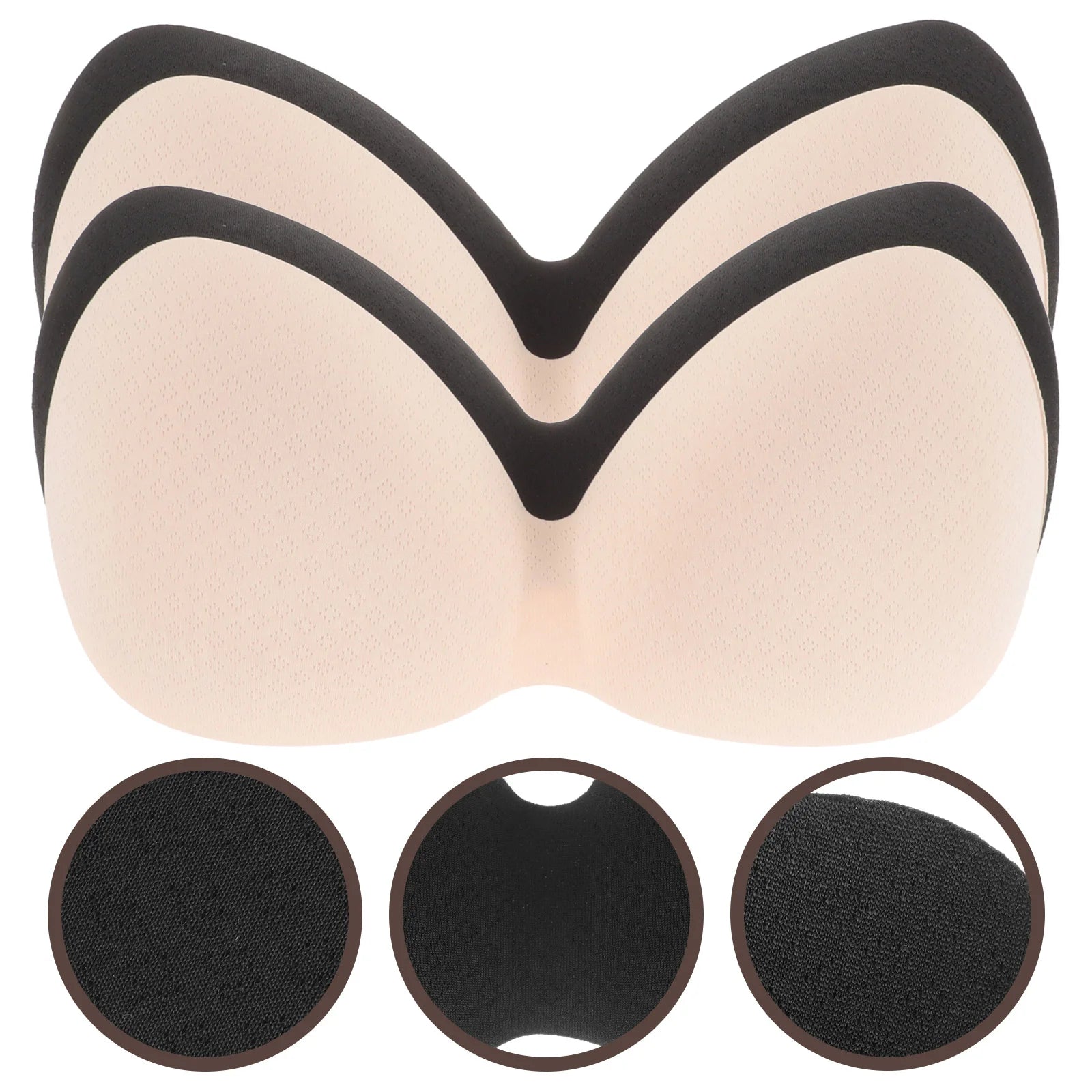 4Pcs One-Piece Bra Pads Inserts Pushup Bra Pads Sports Bra Removable Bra Pads Integrated Bra Pads Sports Bras Insert Pads Sports