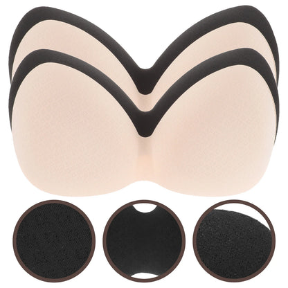 4Pcs One-Piece Bra Pads Inserts Pushup Bra Pads Sports Bra Removable Bra Pads Integrated Bra Pads Sports Bras Insert Pads Sports