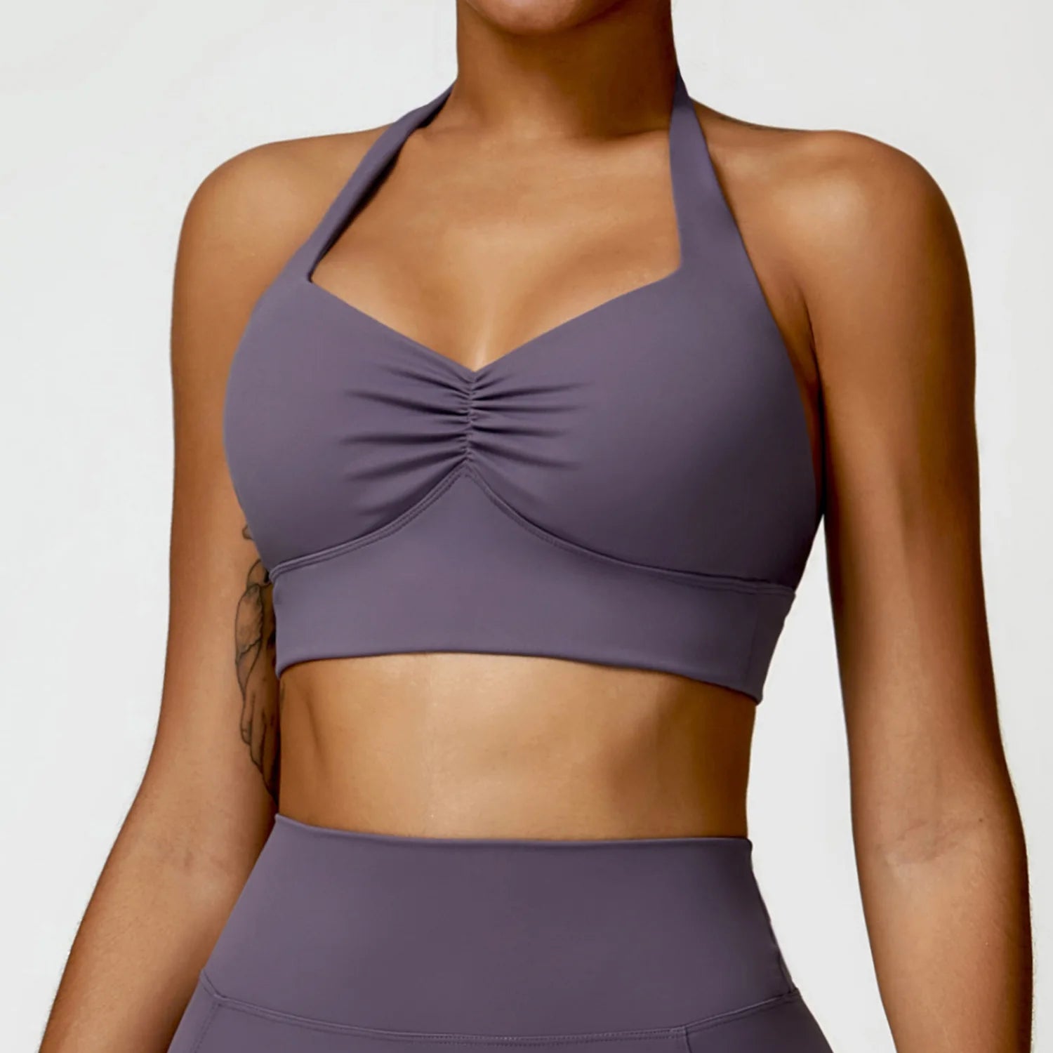 Sports Bra Yoga Sports Underwear Women Halter Push-up Workout Support Gym High Strength Running Workout Fitness Bralette