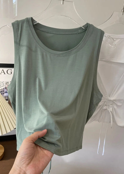 Yoga Wear Sports Undershirt Women Summer Light Breathable Sleeveless Running Training Hoodie T-shirt Quick Dry Fitness Tops