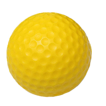 PGM 10pcs Yellow PU Golf Balls Sponge Elastic Indoor Outdoor Practice Single Layer Training Ball Golfs Accessories Gifts