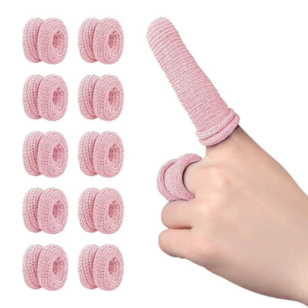 10PCS Disposable Cotton Finger Cots New Protectors Multicolor Finger Covers Breathable Non-slip Sports Safety Work