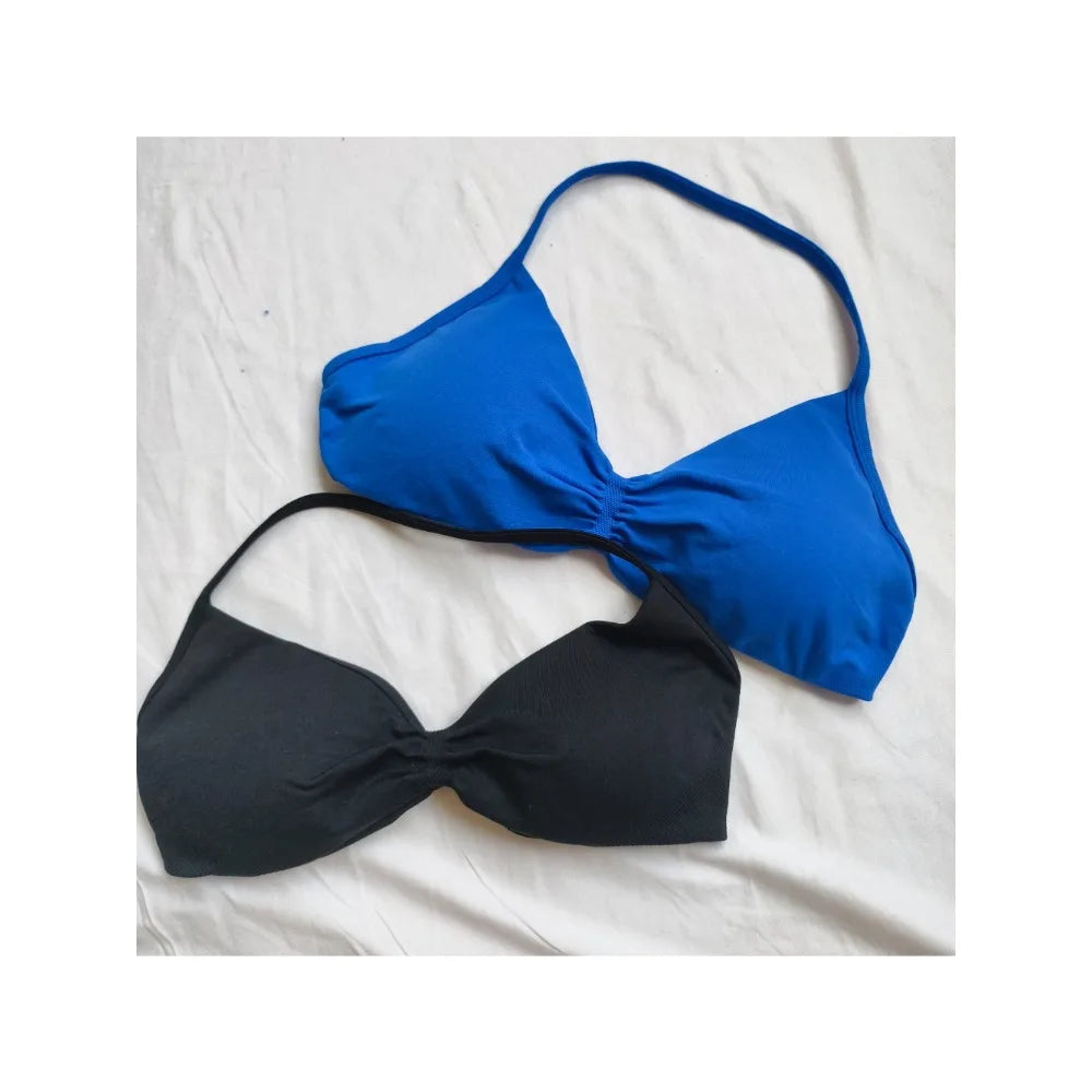 Summer European and American Neck-strapped Sports Underwear Beautiful Back Women Canwear Comfortable and Breathable Fitness Bras