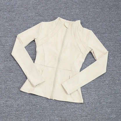 Sports Coat Women's Shirt Yoga Slim Long Sleeve Fast Running Thin Pilates Fitness Suit Top Clothing