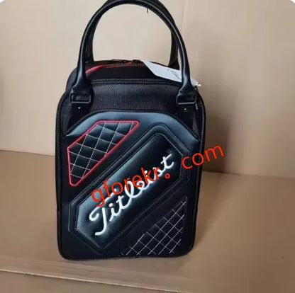 Golf Bag Two Zipper Independent Space Multifunctional Golf Clutch Golf Supplies Handbag Golf Shoe Bag Golf Boston Bag