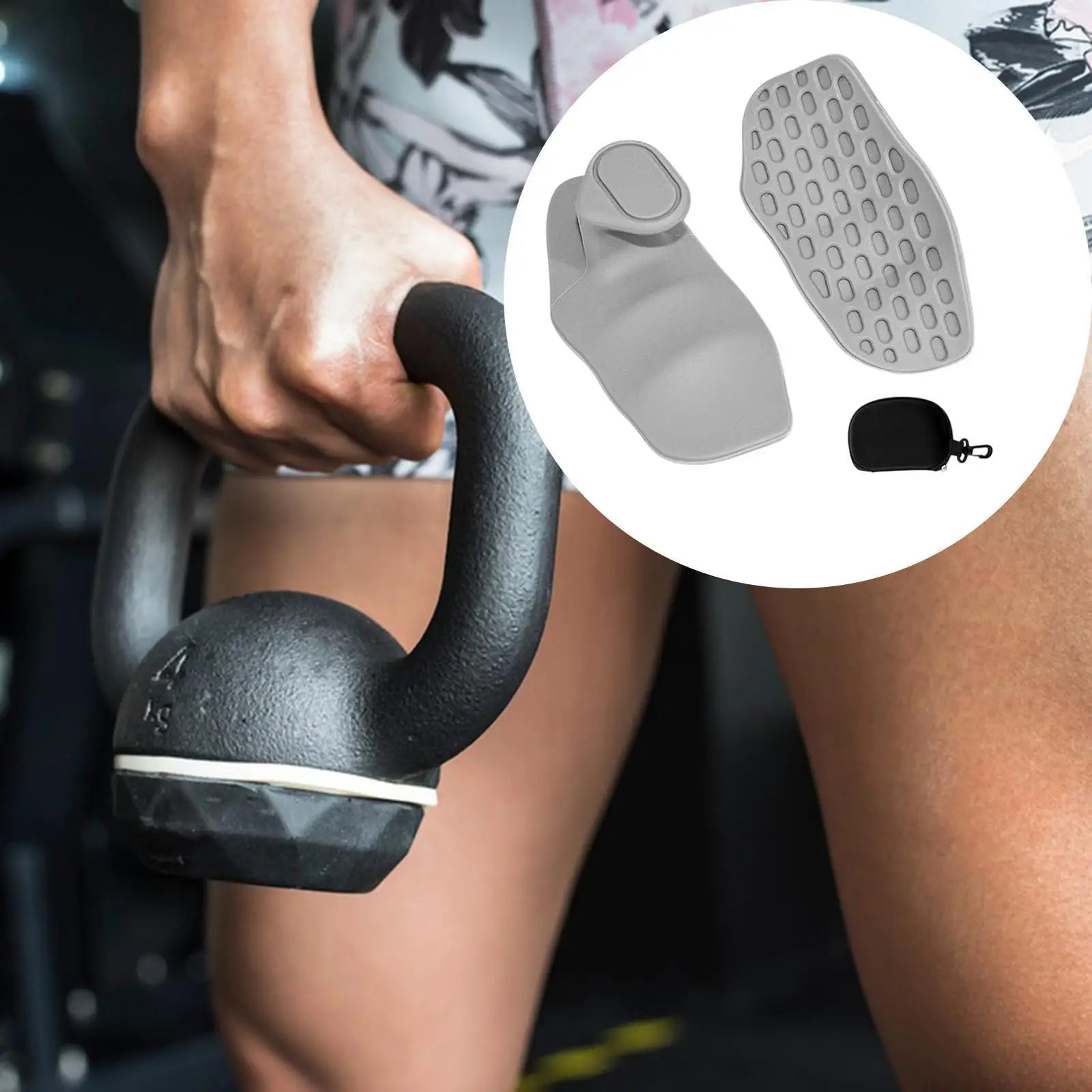 Weight Lifting Grips Hand Protection Sturdy Gym Grips Fingerless for Crosstraining Sports Fitness Bodybuilding Equipment
