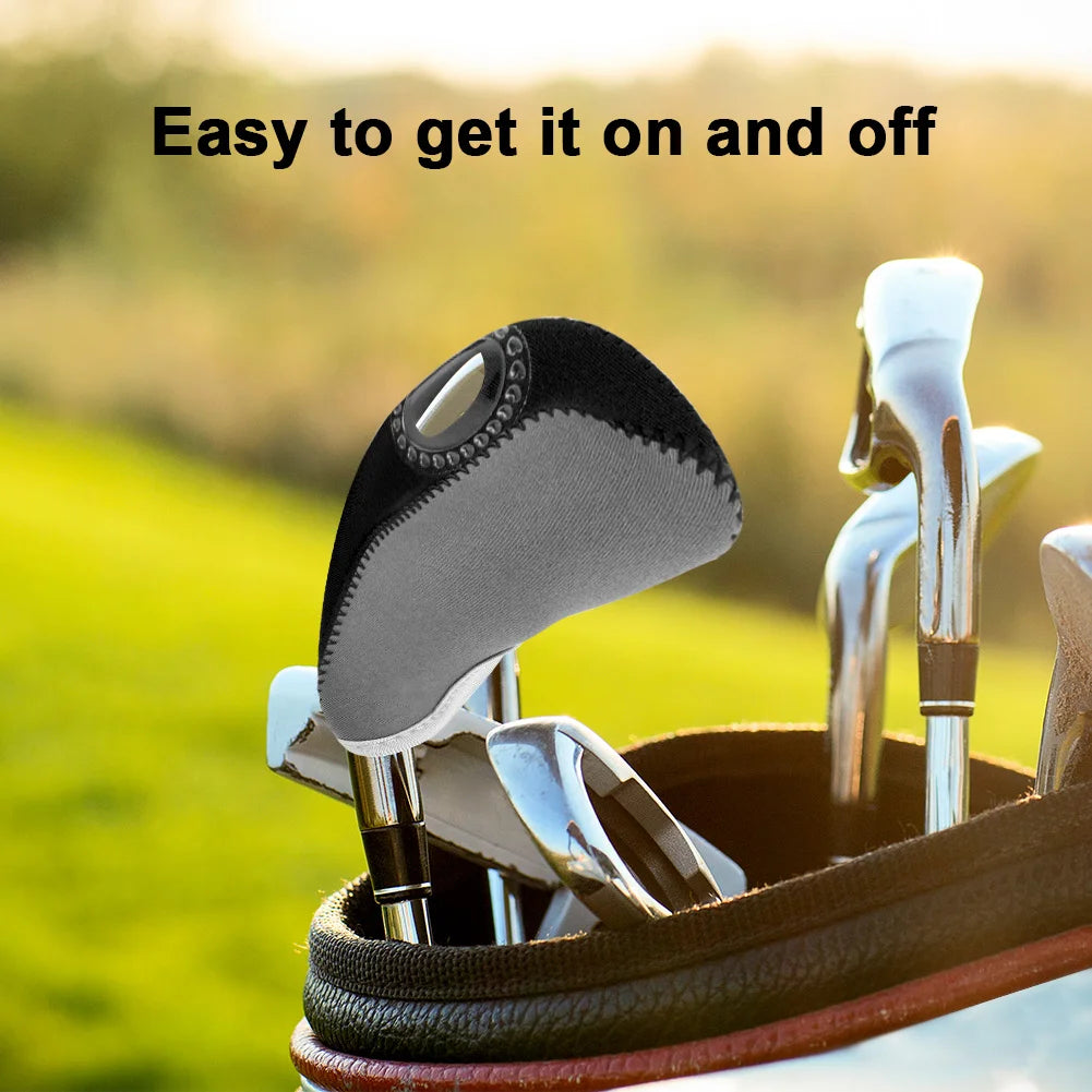 10Pcs Golf Club Head Covers Set
