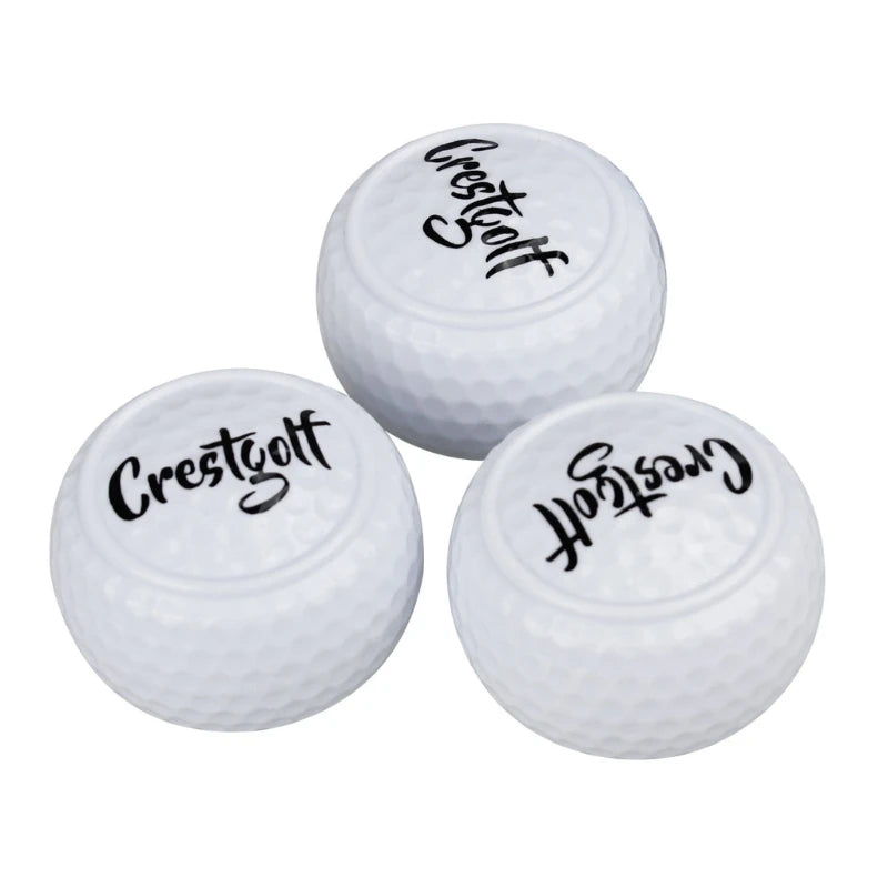 Flat Golf Training Balls Two Layer Driving Balls Golf Practice Balls for Swing Putter Driving Backyard