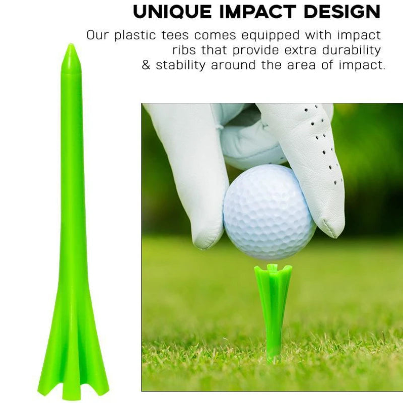 PGM 50pcs Golf Tees Plastic 83mm/38mm Random Colors Accessories Sport TE001