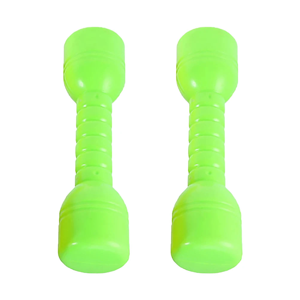 2Pcs Plastic Dumbbells Children'S Sports Fitness Dumbbells Fitness Equipment Children Dumbbells Toddler Toys Fitness Barbell
