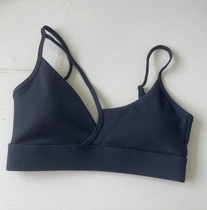 Sports bra for women, sexy bra with shoulder support, dance and fitness clothing, new summer