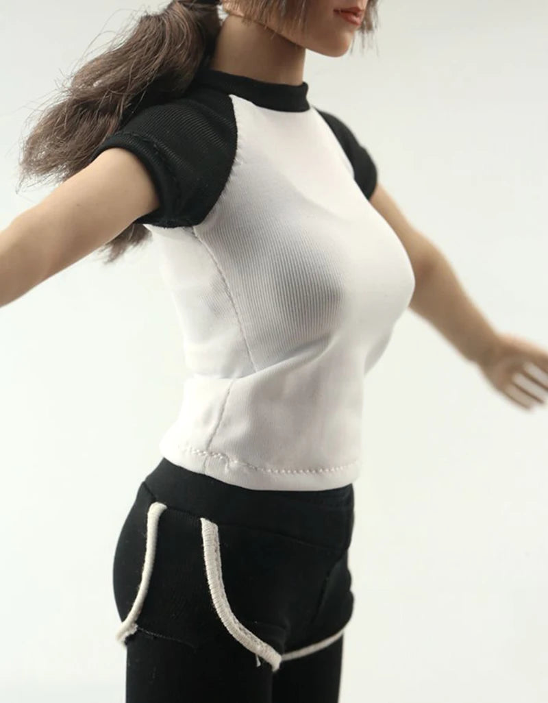 FA007 1/6 Female Figure Accessory Yoga Clothing Fitness Wear Hoodie Sweatshirt Sweatpants Suit Clothes Set for 12'' Body Collect