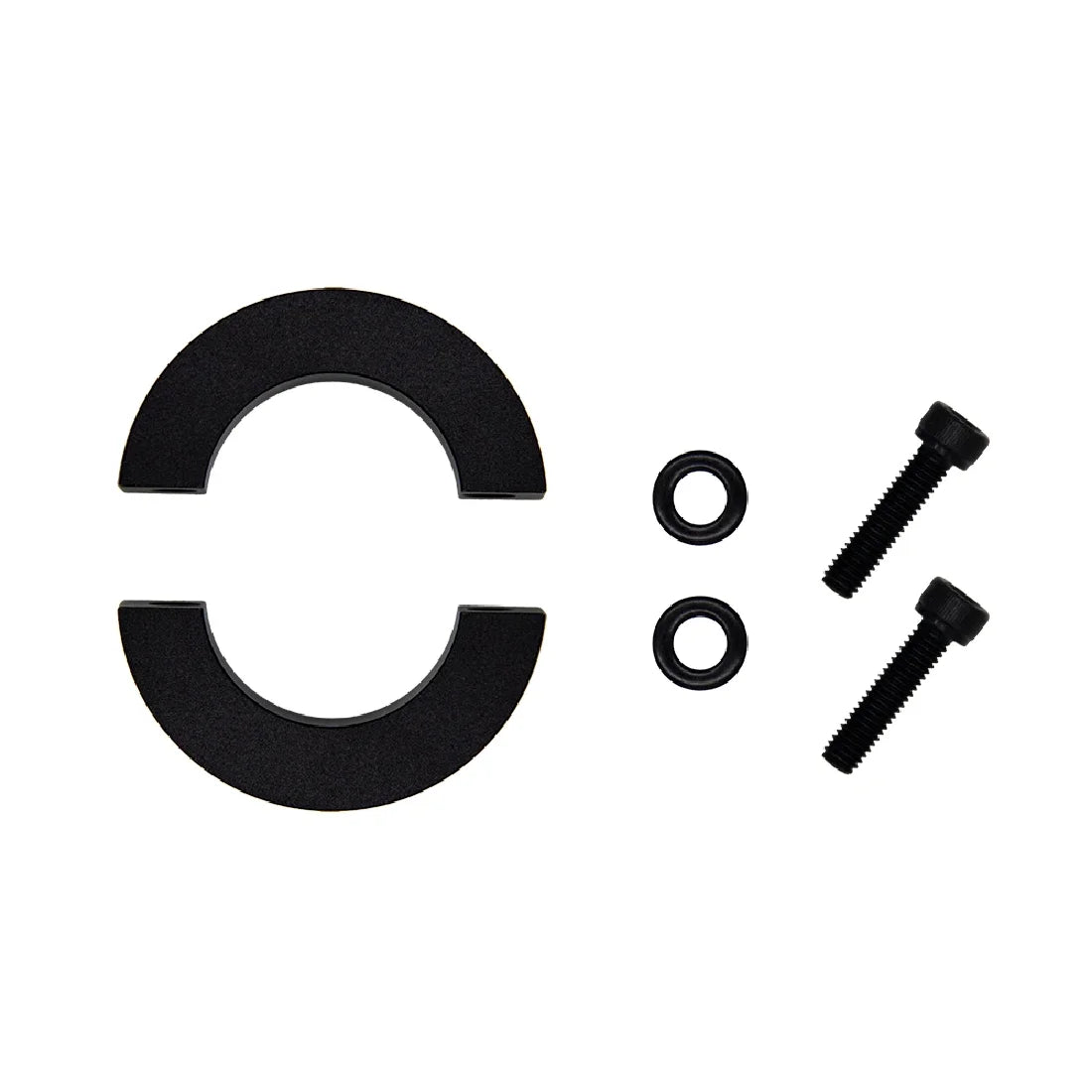 Simube Shaft Clamp For Fanatec Base, featuring aluminum alloy material, anodized coloring, and CNC machining process.