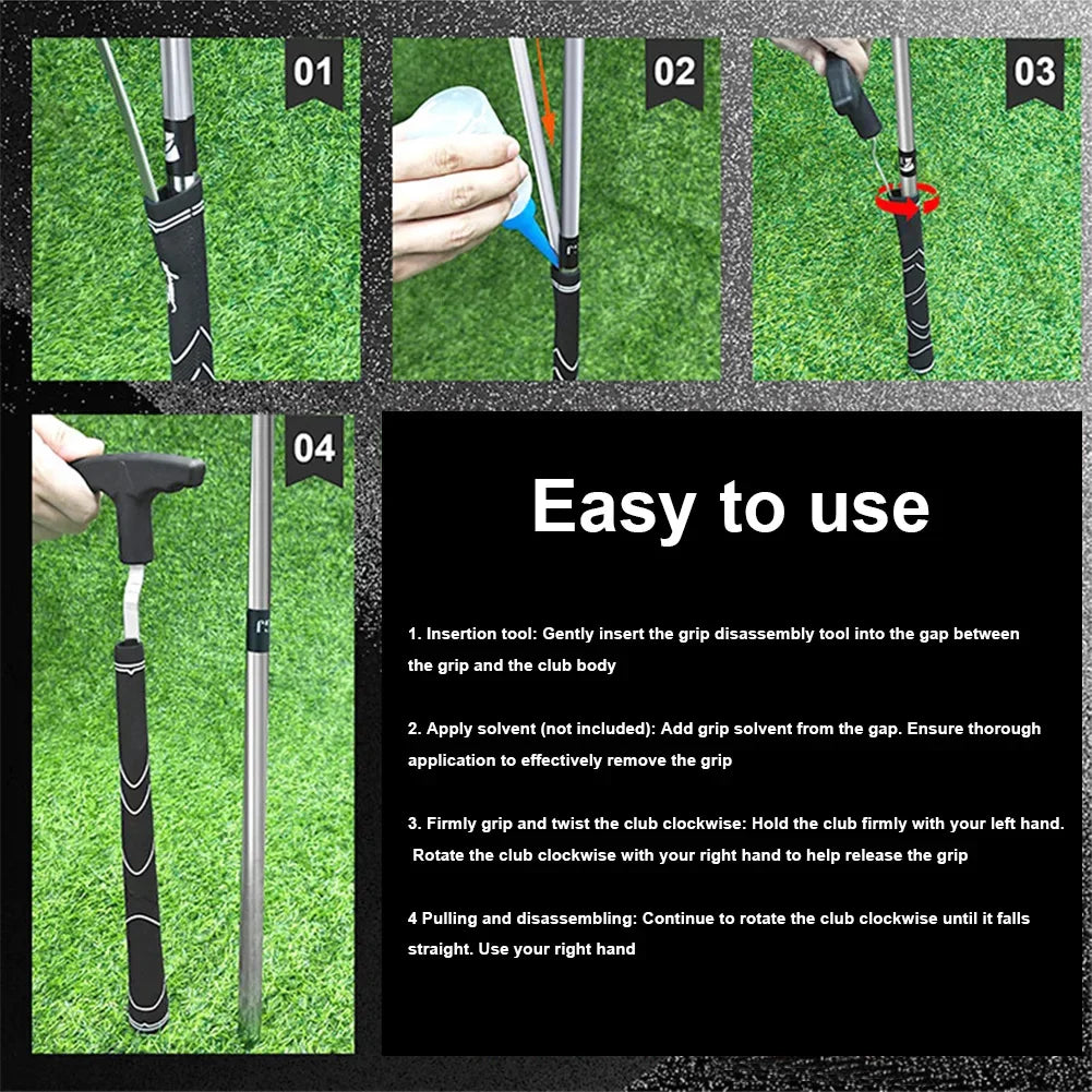 Golf Grip Removal Tool V-Groove Grip Remover Saver Grip Remover Gripping Tool Protective Grip Removal Tool for Outdoor Sports