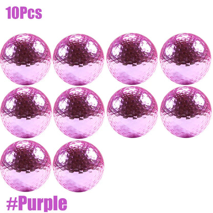 GLOOF 10Pcs Dia About 42.7mm Golf Balls,Long Distance Golf Ball for Golf Shot Game