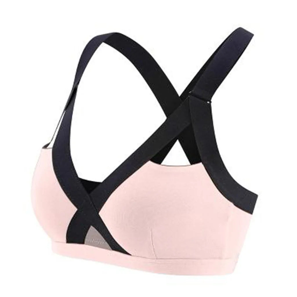 Breathable Sports Bra Anti-Sweat Fitness Top Women Seamless Yoga Bra Shockproof Crop Top Push Up Sport Bra Gym Workout Top