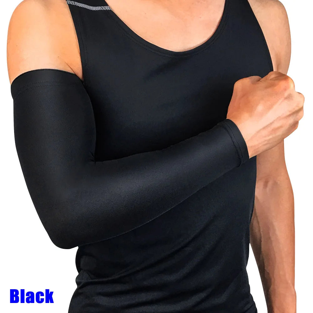 1Pcs Unisex Arm Sleeves UV Protection Golf Sun Protection Arm Cooling Sleeve,Sports Cooler Anti-slip Skin Protection for Cycling