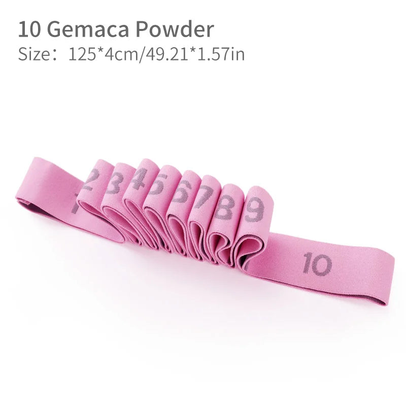 9/10/11 Loops Digital Resistance Bands Yoga Auxiliary Elastic Band Stretching Belt for Adult Pilates, Latin, Dance, Gymnastics