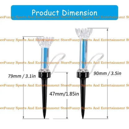 C4DE Golfs Tees Low Resistance More Distance Consistent Height Golfs Support Tees Set