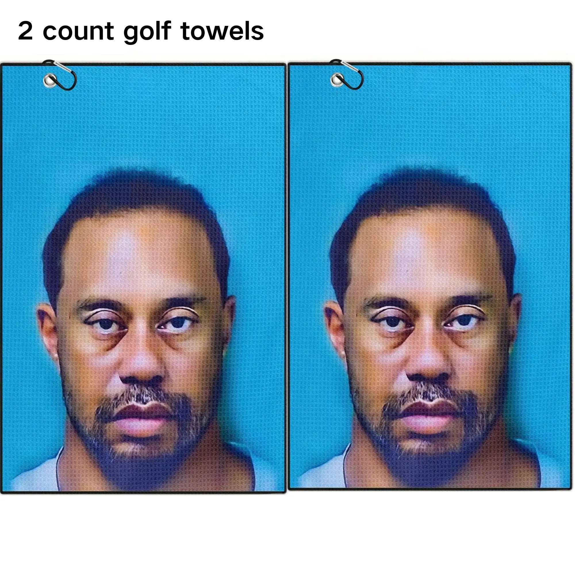 2 count Funny Microfiber Premium Golf Towels, Printed Golf Towels for Golf Bags for Men&Women, Great Golf Accessories