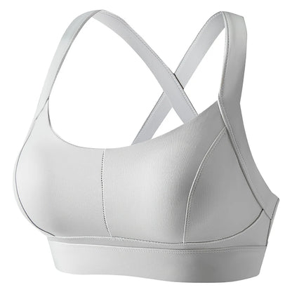 Women High Impact Sports Bra Criss Cross Back Padded Bra Workout Fitness Sports Yoga Bras Shockproof Sport Crop Top Vest